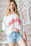 LONG SLEEVE LOOSE FIT TOP PLUS SIZE: HUNTER GREEN / 3X