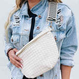 Woven Westlyn Bum Bag: Gray