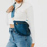 Westlyn Woven Bum Bag *NEW COLORS ADDED*: Checkered Brown