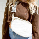 Woven Westlyn Bum Bag: Gray