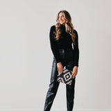 Wild West Tassel Crossbody Bag: Black