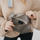 Westlyn Woven Bum Bag *NEW COLORS ADDED*: Checkered Brown