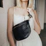 Woven Westlyn Bum Bag: Gray