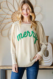LONG SLEEVE LOOSE FIT TOP PLUS SIZE: HUNTER GREEN / 3X