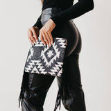 Wild West Tassel Crossbody Bag: Black