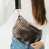 Westlyn Woven Bum Bag *NEW COLORS ADDED*: Checkered Brown