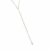 Taci Crystal Teardrop Y Necklace