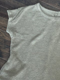 Waffle Texture T-Shirt Dress