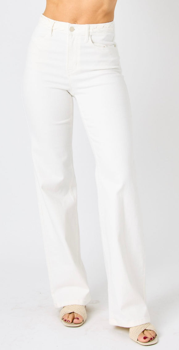 Braid detail straight leg Judy Blue