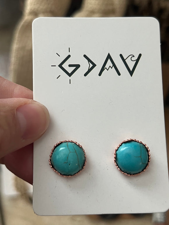 Turquoise studs
