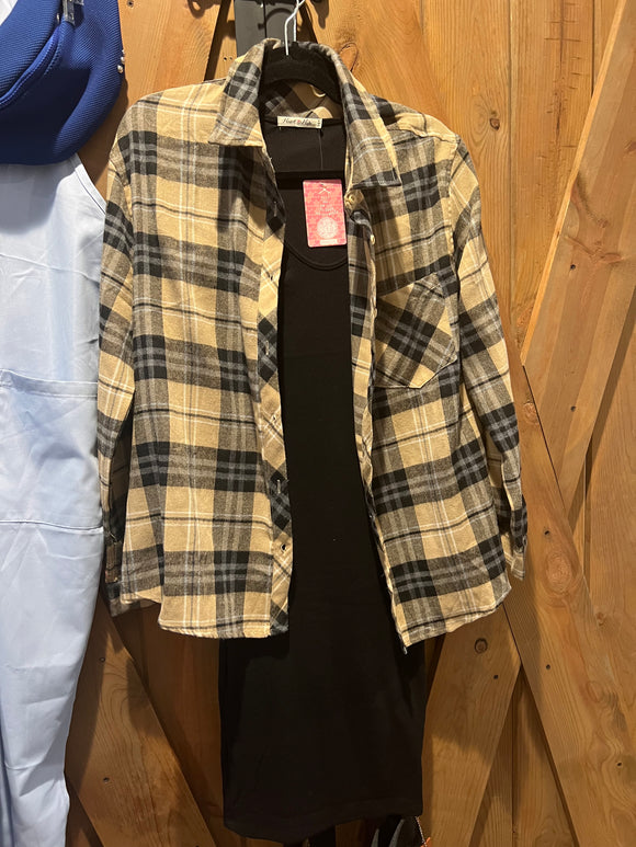 Slim fit flannel