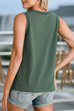 Women Casual  Solid V Neck Ribbed V Neck Tank Top | S-XL: Missy / XL / Gray