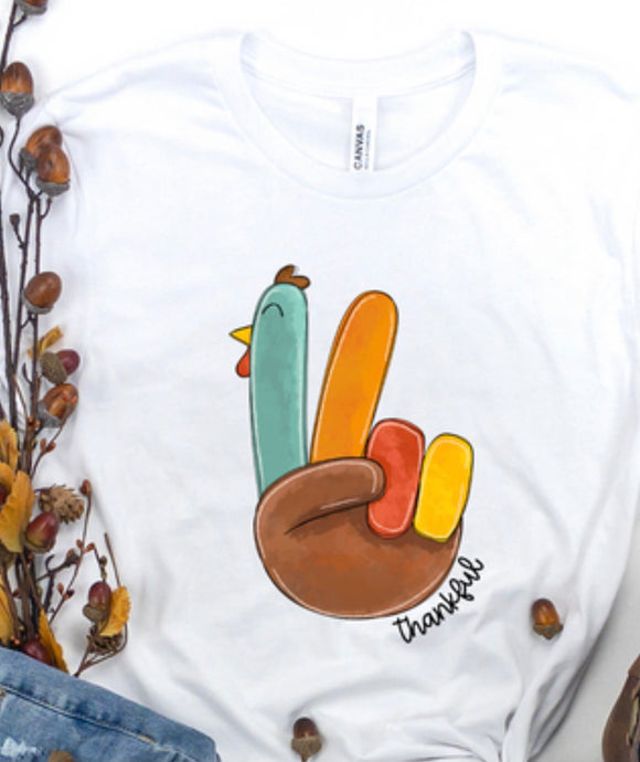 Peace sign Turkey tee