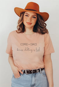 Coffee and grace tee