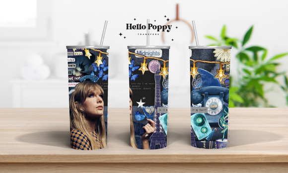 Taylor Swift 20 oz Stainless Tumbler - Midnights Blue