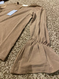 Trumpet sleeve top