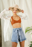 Crochet knit cover up