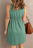 V neck mini dress