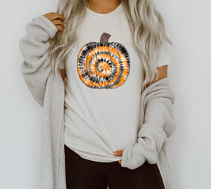 Tie Dye Pumpkin tee