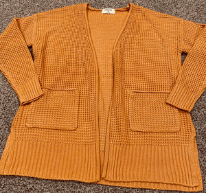 Waffle knit Cardi