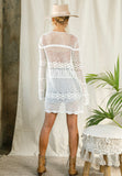 Crochet knit cover up