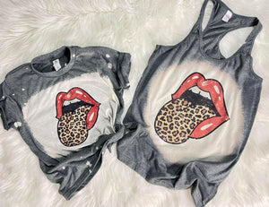 Bleached graphic tee