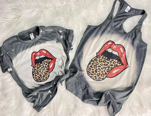 Bleached graphic tee
