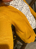 Waffle knit Cardi