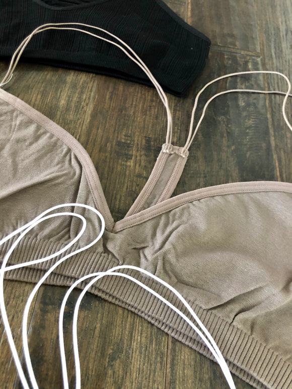 Thin strap seamless bralette