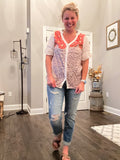 Mandala Leopard hollow out top