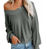 V cut bubble sleeve top