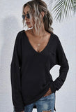 Waffle knit pocket top