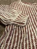 Striped knit sweater