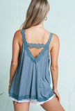 Lace detail tank