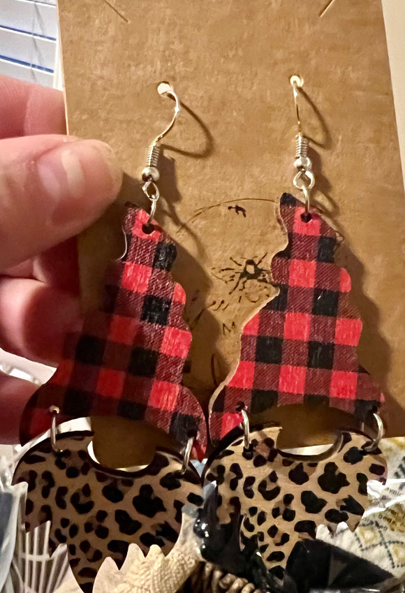 Santa earrings