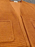 Waffle knit Cardi