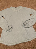 V neck bell sleeve top