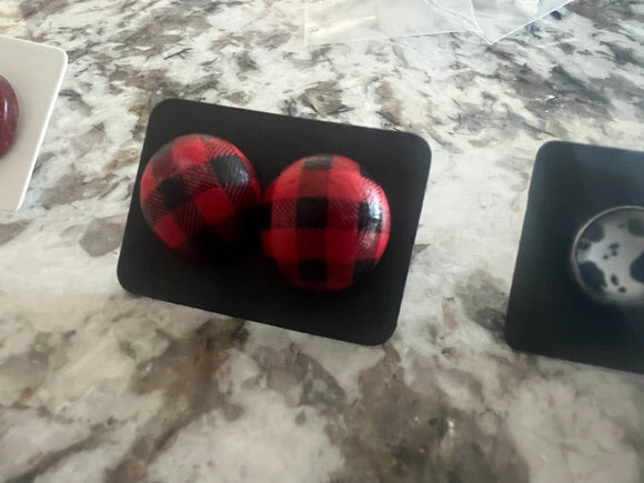 Plaid studs