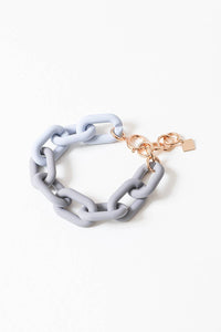 Two-Tone Chunky Linked Chain Bracelet