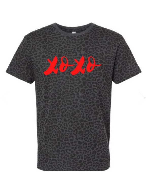 XOXO Valentine Leopard Tee