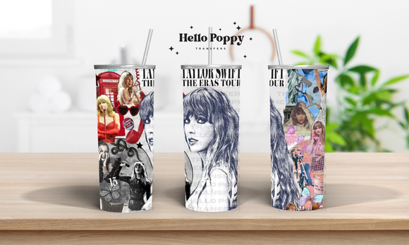 Taylor Swift 20 oz Stainless Tumbler - Eras Tour Scrapbook