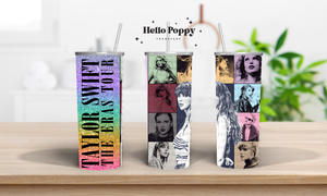 Taylor Swift Eras Tour 20 oz Stainless Tumbler - Rainbow