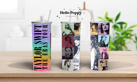 Taylor Swift Eras Tour 20 oz Stainless Tumbler - Rainbow